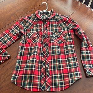 Women’s medium weight flannel shirt size M